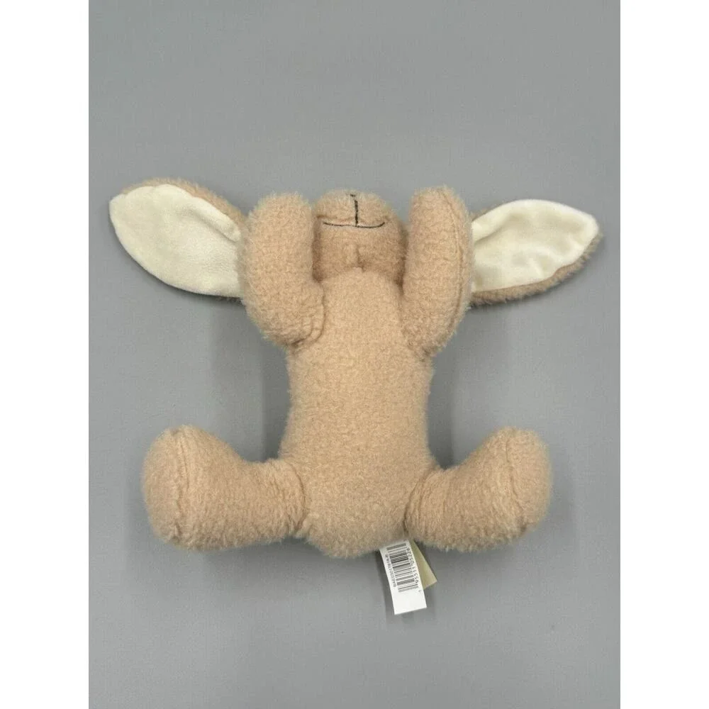 MTY International My 1st Easter Bunny Rabbit Rattle Soft Plush Toy Brown Tan 7